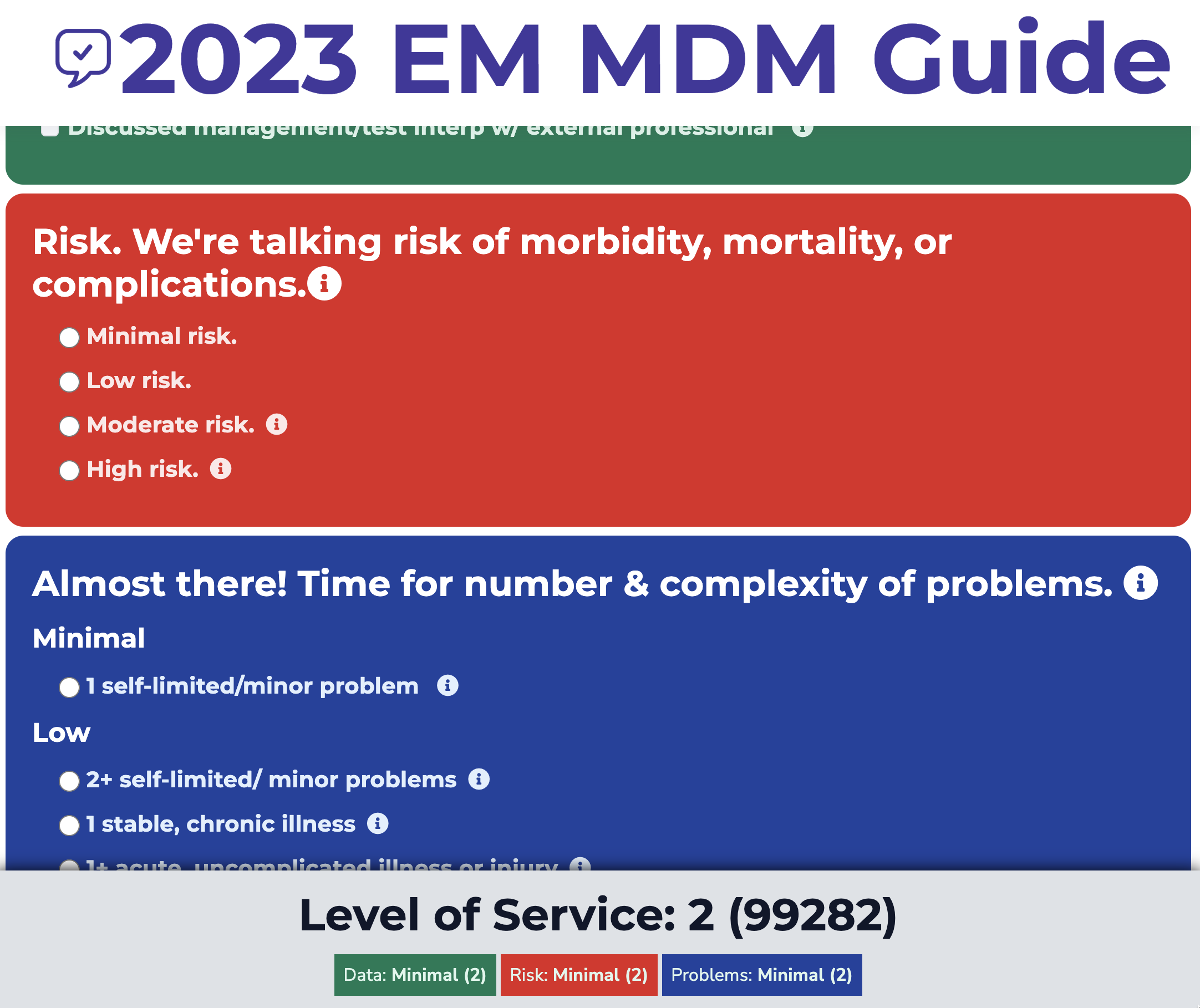 2023 Emergency Medicine New Billing Guidelines/Level of Service
